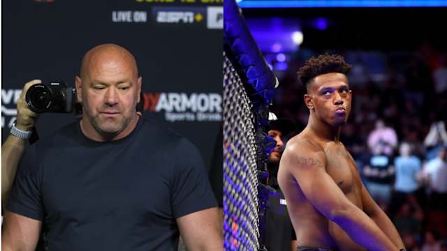 UFC CEO Dana White and former light heavyweight champion Jamahal Hill.
